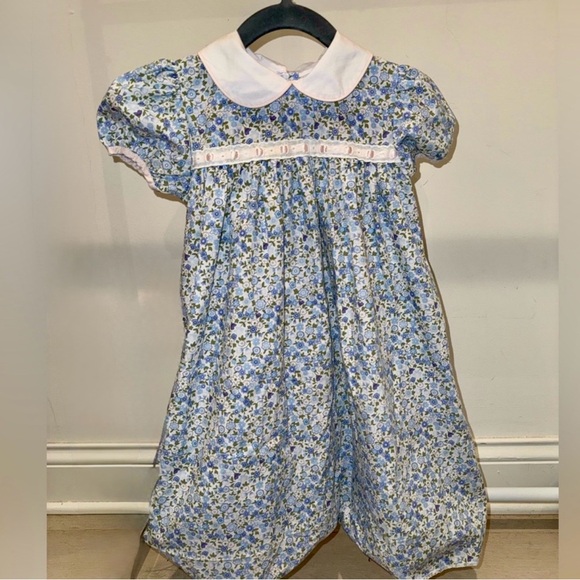 Lullaby Set Other - Lullaby Set - Pink Blue Rosebud Floral Timeless Delicate Lace Easter Dress 4T
